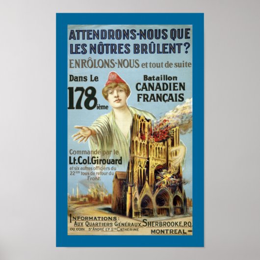 Attendrons-Nous (grens) Poster (Voorkant)