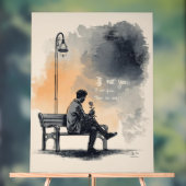 Attente avec un Rose - Amour non parlé (Neutre)