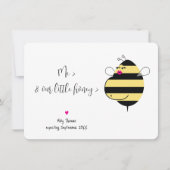 Attente de la Faire-part de grossesse d'abeilles d (Devant)