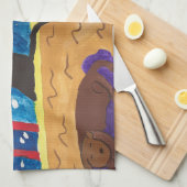 Attente De La Serviette De Thé De Noël (Quart Plié)