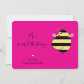 Attente de Mama Bee Hot Rose Pregnancy Faire-part (Devant)