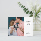 Attente d'un heureux Carte photo du Nouvel An (Debout devant)