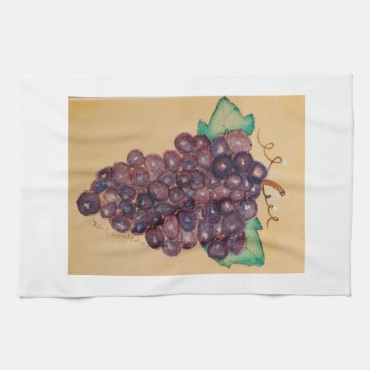 Attentes en raisin Serviette de cuisine (Horizontal)