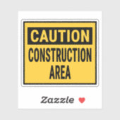 Attentie Bouwgebied Sticker (Vel)