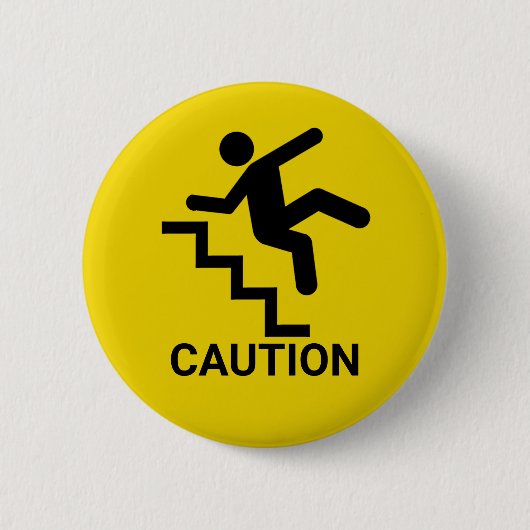 Attentie Clumsy Button (Voorkant)