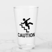 Attentie Clumsy Glas (Voorkant)