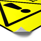 Attentie-dioten Poster (Hoek)