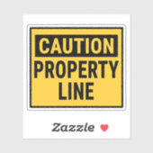 Attentie-eigenschappenregel Sticker (Vel)