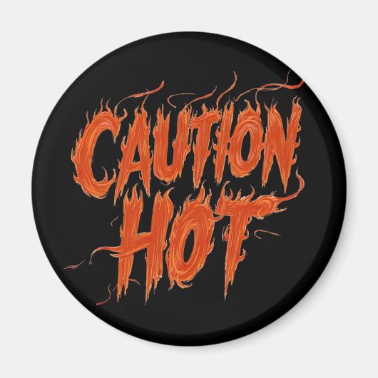 Attentie Hot Magneet (Voorkant)