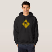 Attentie Kangaroos Australië Hoodie (Voorkant volledig)