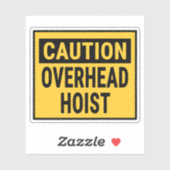 Attentie-overheadtakel Sticker (Vel)