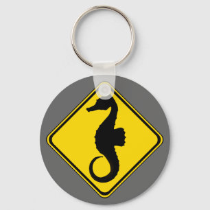 Attentie: Seahorse Crossing springen! Sleutelhanger