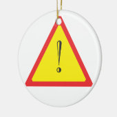 Attentie-teken Keramisch Ornament (Links)