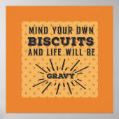 Attention à vos propres biscuits Drôle Poster Rétr (Devant)