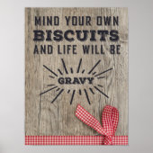 Attention à vos propres biscuits Poster rustique (Devant)