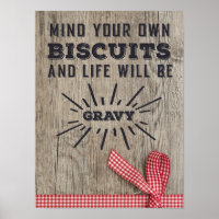 Attention à vos propres biscuits Poster rustique