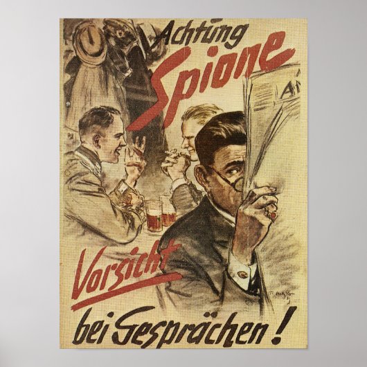 Attention - affiche d'espions (Devant)