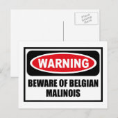 Attention, ATTENTION DE LA Carte Postale BELGE MAL (Devant / Derrière)