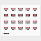 ATTENTION AU Sticker RHODESIAN RIDGEBACKS (Feuille)