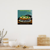 Attention aux Ides de Mars Affiche de la pomme de (Cuisine)