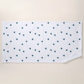 Attention aux requins ! serviette de plage (Devant)