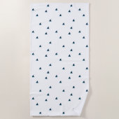 Attention aux requins ! serviette de plage (Devant)