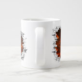 Attention Café chaud drôle Volcano Lava Mug (Dos)