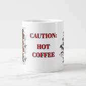 Attention Café chaud drôle Volcano Lava Mug (Devant)