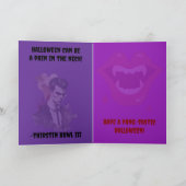 "Attention !" Carte de vœux pliées (Intérieur)