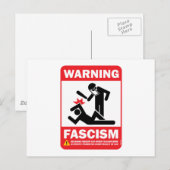 Attention! Carte postale Facisme (Devant / Derrière)
