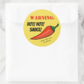 Attention : Chaud ! Étiquette de poivre au chili m (Sac)