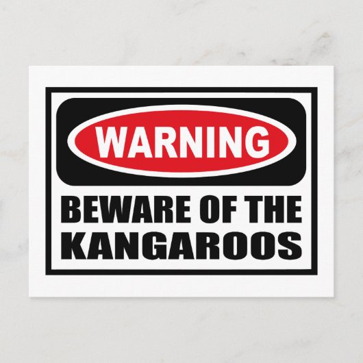ATTENTION DE LA Carte Postale KANGAROOS (Devant)
