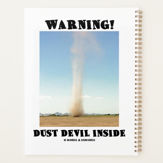 Attention! Dust Devil dans l'Humour de météorologi (Dos)