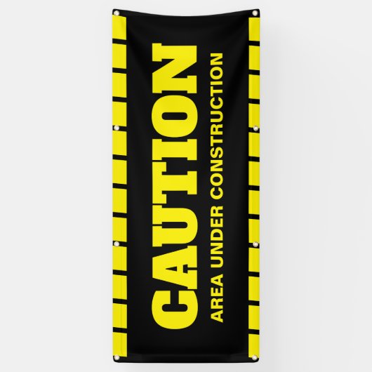 Attention en cours de construction bannière (Vertical)