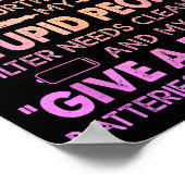 Attention I Am Out Of Order Until Further Notice M Poster (Hoek)