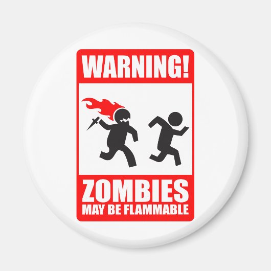 Attention! Les zombies peuvent être un aimant infl (Devant)