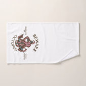 Attention Octopus Créature Nautique Tentacle Monst (Serviette à main)