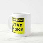 Attention Restez éveillé Mème Mug (Devant gauche)