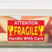 Attention Stickers Fragile - Handle Avec navire de (Apposé)