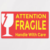 Attention Stickers Fragile - Handle Avec navire de (Design 2)