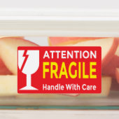 Attention Stickers Fragile - Handle Avec navire de (Apposé)