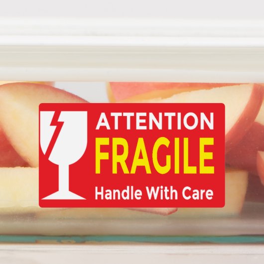 Attention Stickers Fragile - Handle Avec navire de (Apposé)