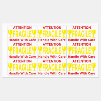 Attention Stickers Fragile - Handle Avec navire de