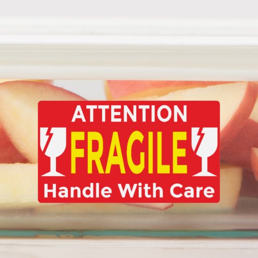 Attention Stickers Fragile - Handle Avec navire de (Apposé)
