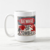 attention zombies 15oz mug céramique (Gauche)
