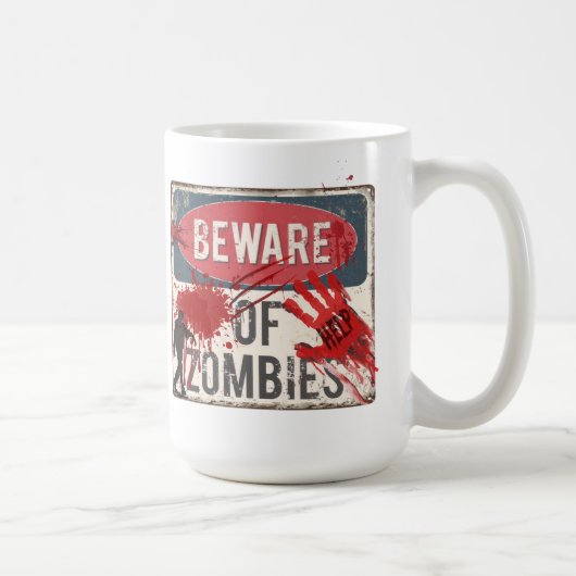 attention zombies 15oz mug céramique (Droite)
