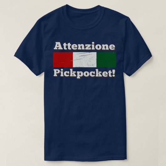 Attenzione zakkenroller t-shirt (Design voorkant)