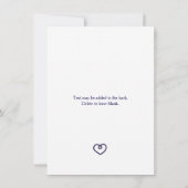 ATTERRIR À LA NOCE Invitation de Fête de Mariage e (Dos)