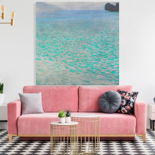 Attersee - Gustav Klimt Canvas Afdruk (Insitu (Woonkamer))