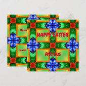 ATTICUS ~ motif de carte de Pâques personnalisé ~ (Devant / Derrière)